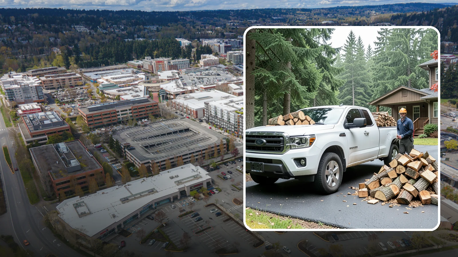 Firewood Delivery in Redmond, King County, WA - We haul seasoned, ready-to-burn firewood straight to your Pacific Northwest home so you never have to load, tow, or unload it...