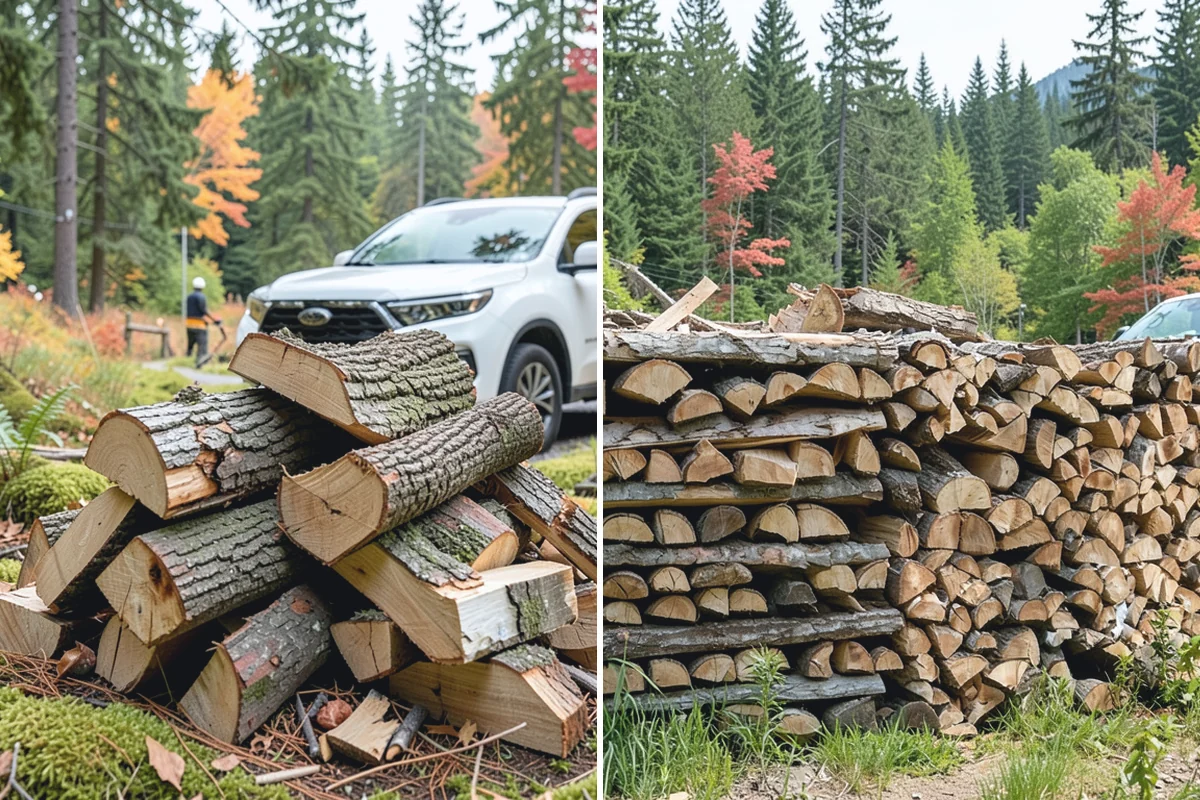 Firewood Delivery in Renton, King County, WA - Confirm your quantity, drop location, and preferred window