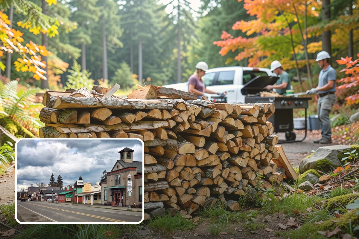 Firewood Delivery in Roy, Pierce County, WA - Saves you the hassle of renting a truck and hauling heavy wood
