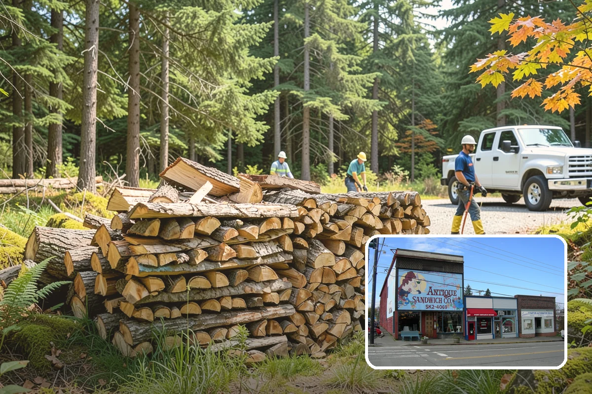 Firewood Delivery in Ruston, Pierce County, WA - Saves you the hassle of renting a truck and hauling heavy wood