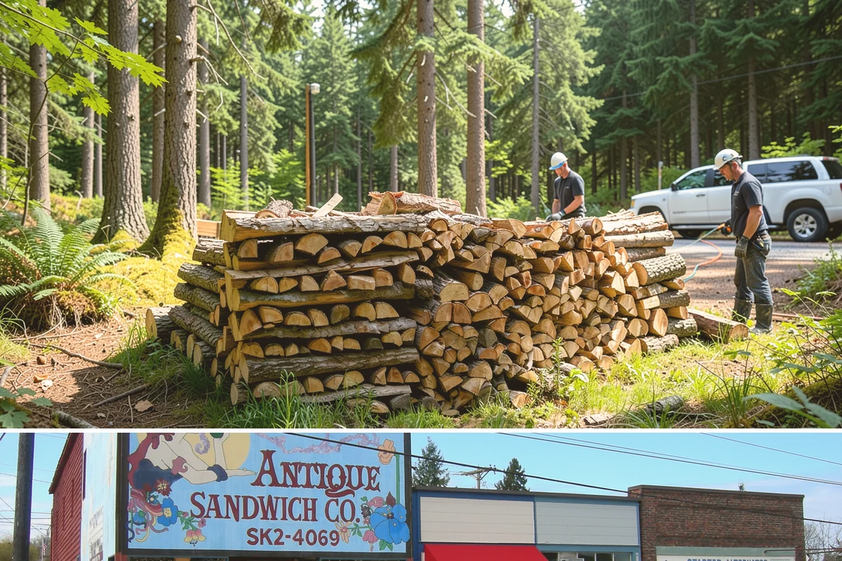 Firewood Delivery in Ruston, Pierce County, WA - Book delivery in late summer or early fall so your supply is in place well before the wet, cold months arrive.