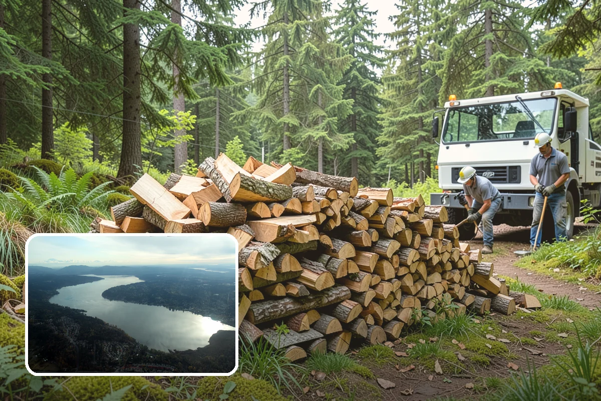 Firewood Delivery in Sammamish, King County, WA - Saves you the hassle of renting a truck and hauling heavy wood