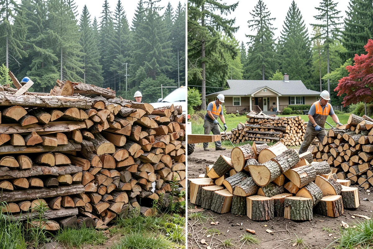Firewood Delivery in Seattle, King County, WA - Confirm your quantity, drop location, and preferred window