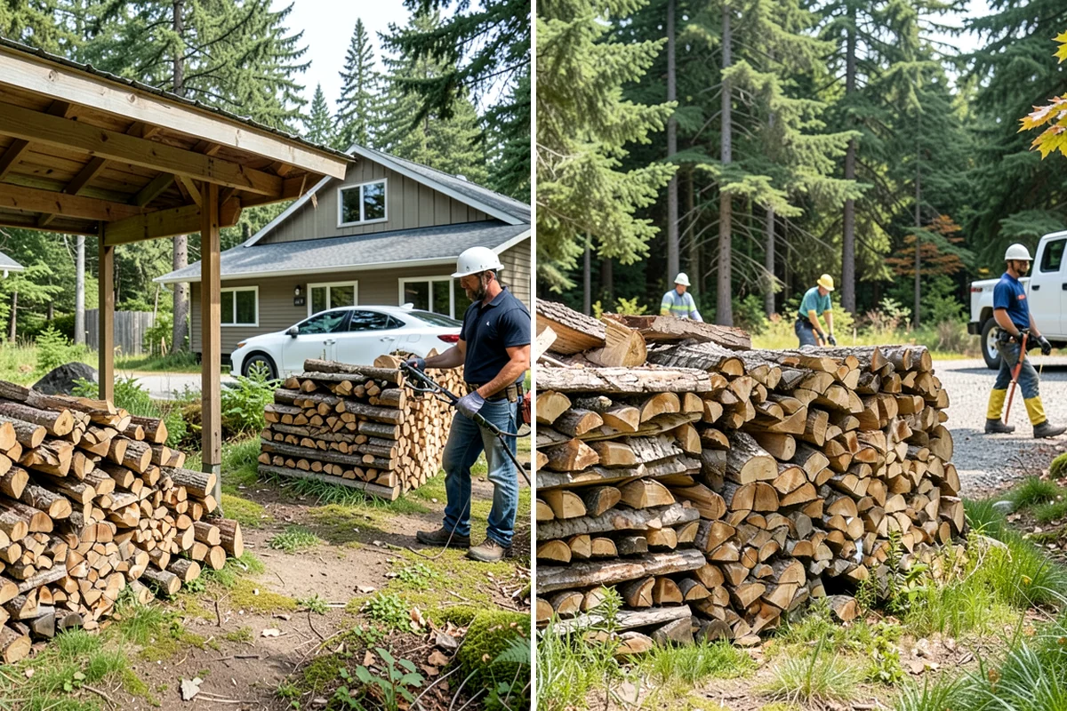 Firewood Delivery in Sedro-Woolley, Skagit County, WA - Confirm your quantity, drop location, and preferred window
