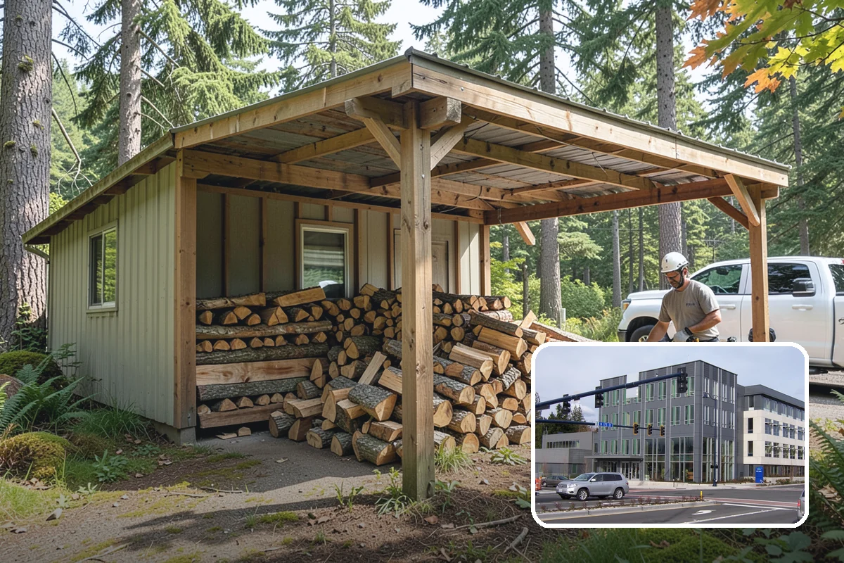 Firewood Delivery in Shoreline, King County, WA - Saves you the hassle of renting a truck and hauling heavy wood