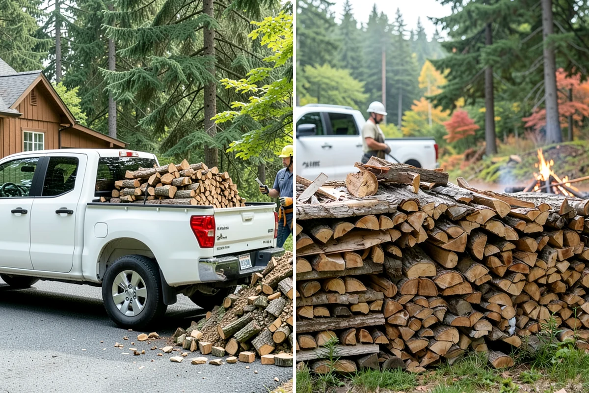 Firewood Delivery in Shoreline, King County, WA - Confirm your quantity, drop location, and preferred window
