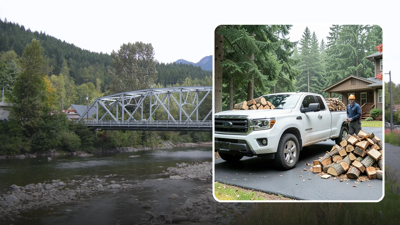 Firewood Delivery in Skykomish, King County, WA - We haul seasoned, ready-to-burn firewood straight to your Pacific Northwest home so you never have to load, tow, or unload it...