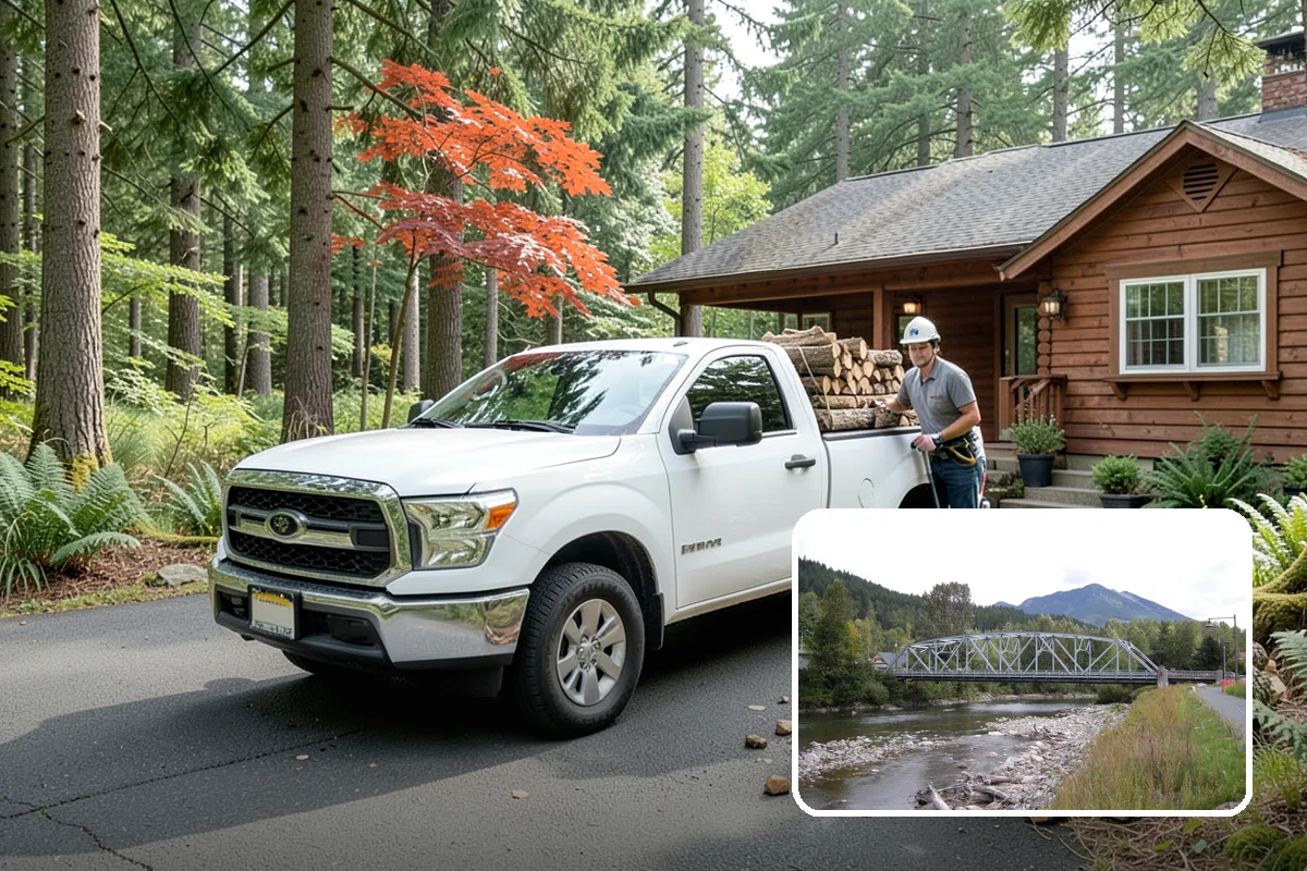 Firewood Delivery in Skykomish, King County, WA - Saves you the hassle of renting a truck and hauling heavy wood
