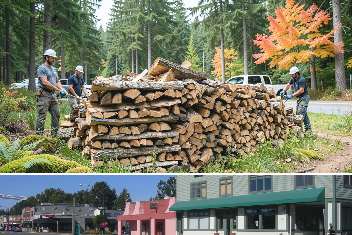 Firewood Delivery in Snoqualmie, King County, WA - Book delivery in late summer or early fall so your supply is in place well before the wet, cold months arrive.
