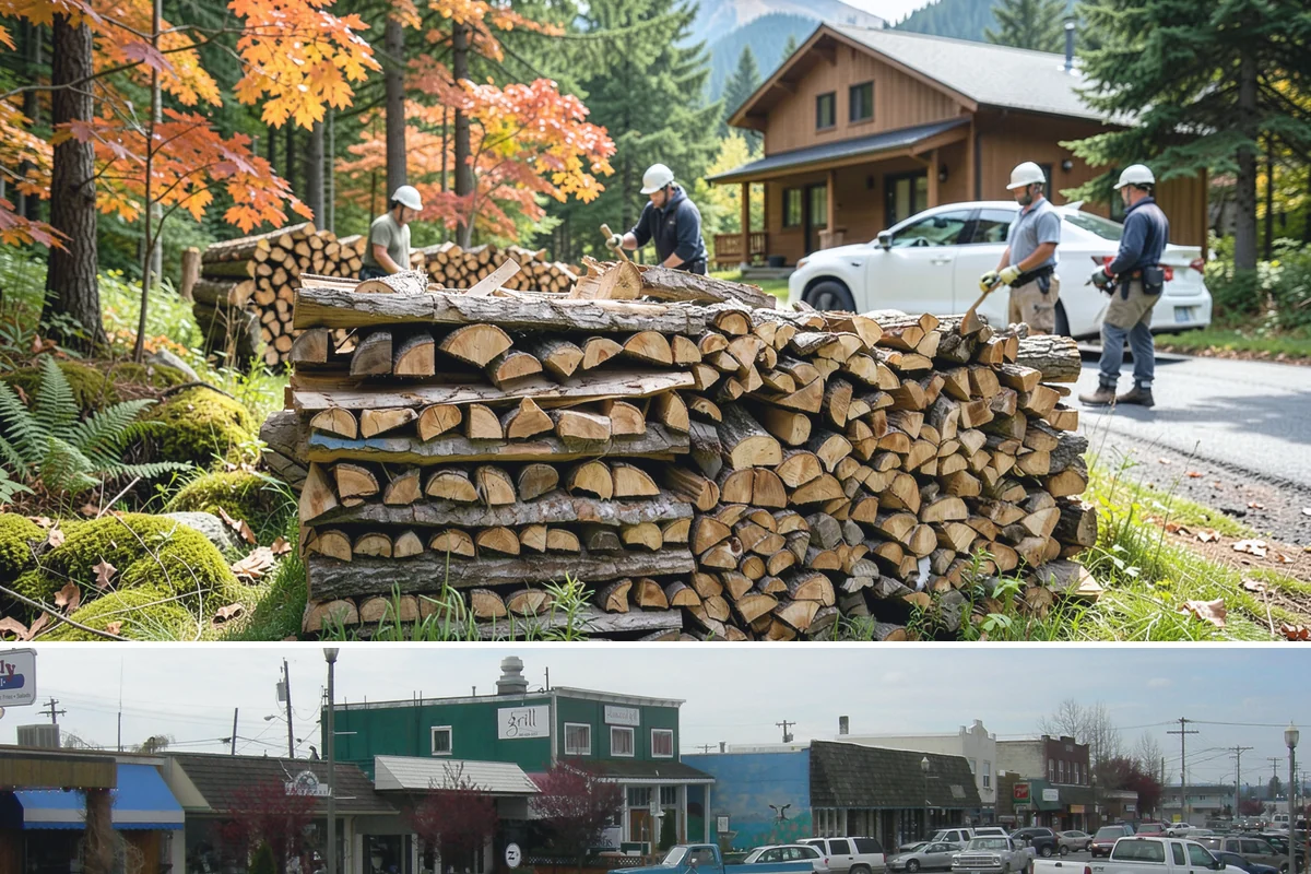 Firewood Delivery in Stanwood, Snohomish County, WA - Book delivery in late summer or early fall so your supply is in place well before the wet, cold months arrive.