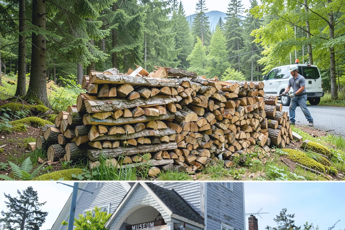 Firewood Delivery in Steilacoom, Pierce County, WA - Book delivery in late summer or early fall so your supply is in place well before the wet, cold months arrive.