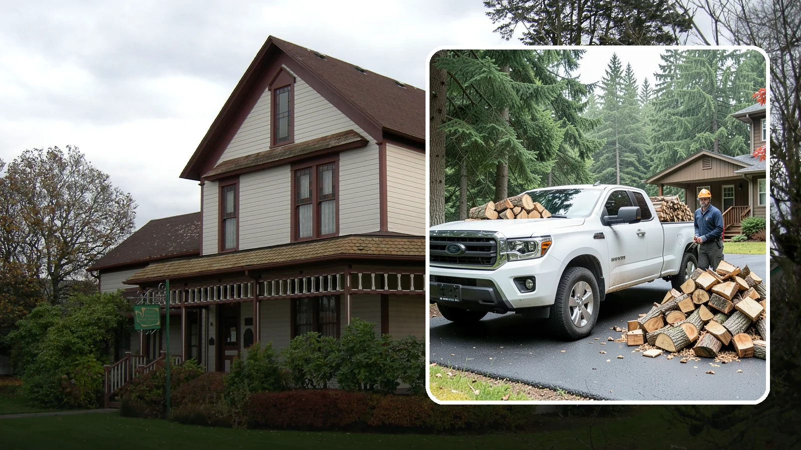 Firewood Delivery in Sumner, Pierce County, WA - We haul seasoned, ready-to-burn firewood straight to your Pacific Northwest home so you never have to load, tow, or unload it...