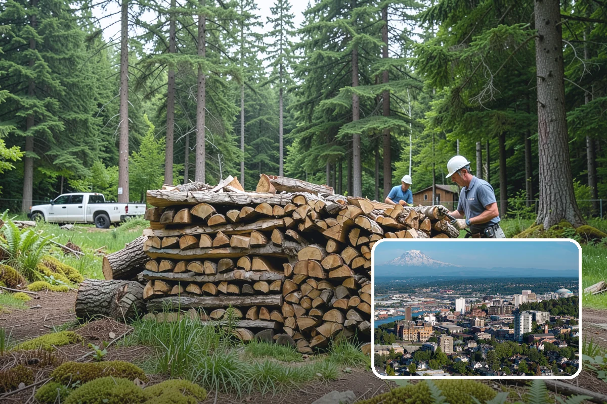 Firewood Delivery in Tacoma, Pierce County, WA - Saves you the hassle of renting a truck and hauling heavy wood