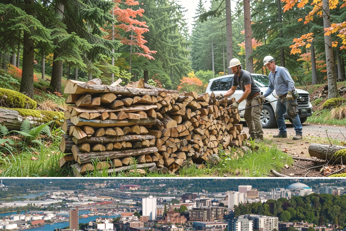 Firewood Delivery in Tacoma, Pierce County, WA - Book delivery in late summer or early fall so your supply is in place well before the wet, cold months arrive.