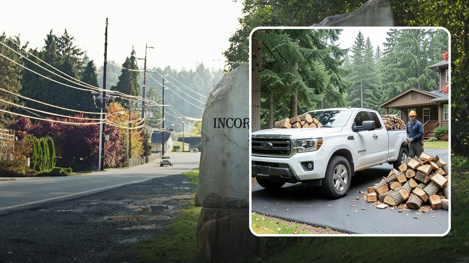 Firewood Delivery in Wilkeson, Pierce County, WA - We haul seasoned, ready-to-burn firewood straight to your Pacific Northwest home so you never have to load, tow, or unload it...