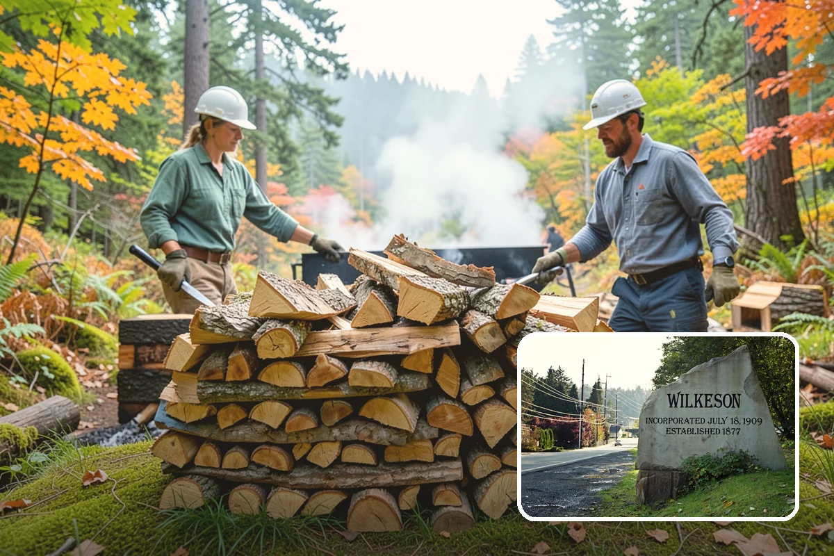 Firewood Delivery in Wilkeson, Pierce County, WA - Saves you the hassle of renting a truck and hauling heavy wood