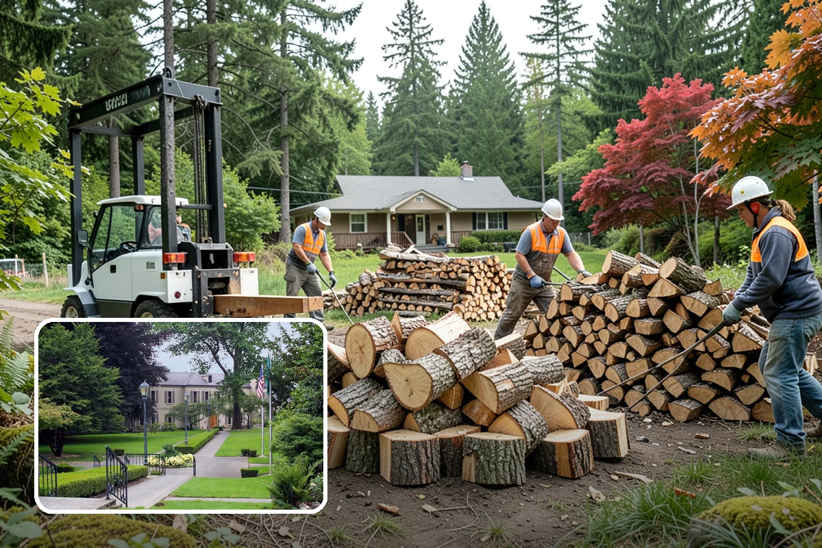 Firewood Delivery in Woodinville, King County, WA - Saves you the hassle of renting a truck and hauling heavy wood