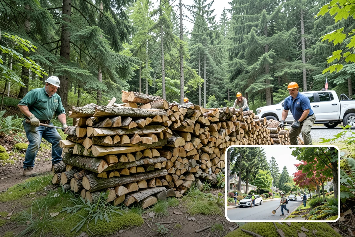 Firewood Disposal in Beaux Arts Village, King County, WA - Clears out old or unusable wood fast