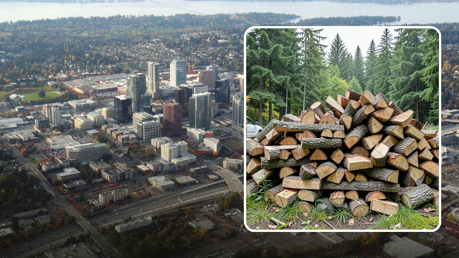 Firewood Disposal in Bellevue, King County, WA - Our firewood disposal service hauls away old, unwanted, or unusable wood so you can reclaim your space.