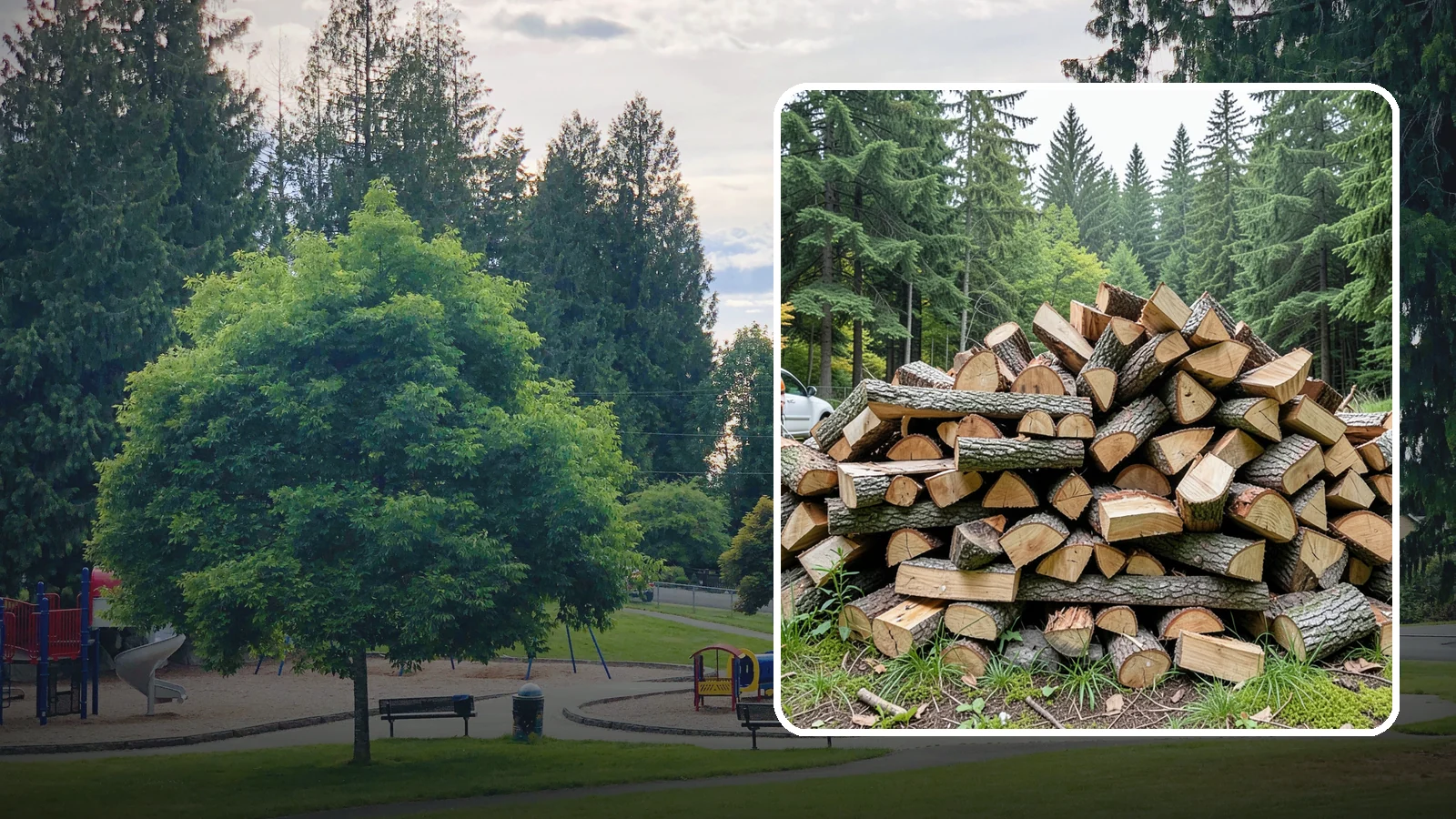 Firewood Disposal in Bonney Lake, Pierce County, WA - Our firewood disposal service hauls away old, unwanted, or unusable wood so you can reclaim your space.