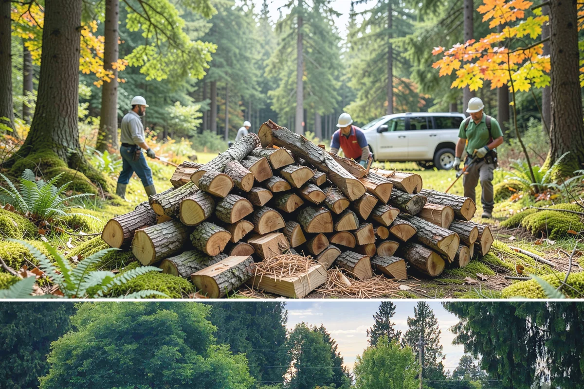 Firewood Disposal in Bonney Lake, Pierce County, WA - A good spring or early-fall task to clear old wood before restocking for the season.