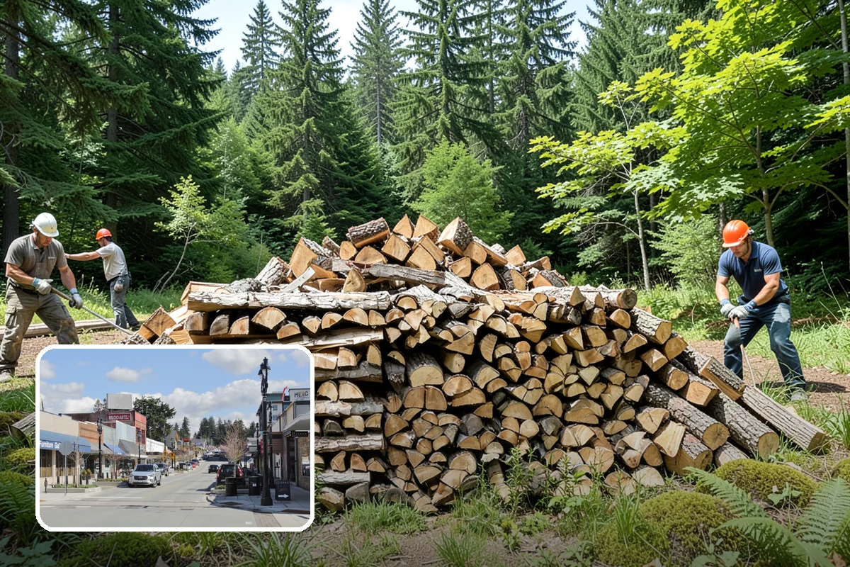 Firewood Disposal in Bothell, King County, WA - Clears out old or unusable wood fast