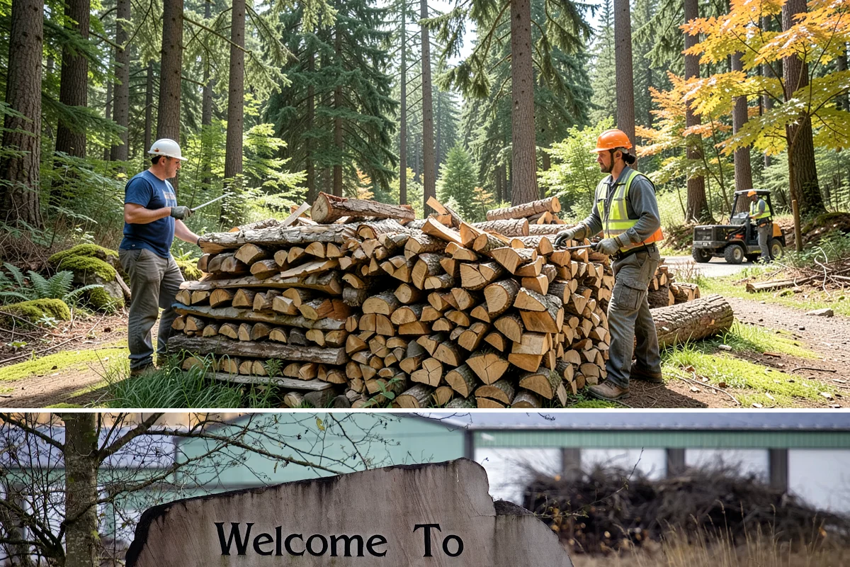 Firewood Disposal in Buckley, Pierce County, WA - A good spring or early-fall task to clear old wood before restocking for the season.