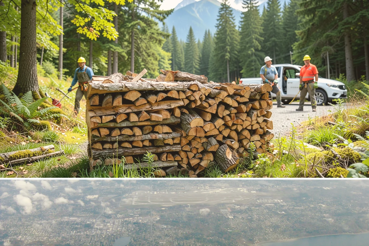 Firewood Disposal in Burien, King County, WA - A good spring or early-fall task to clear old wood before restocking for the season.