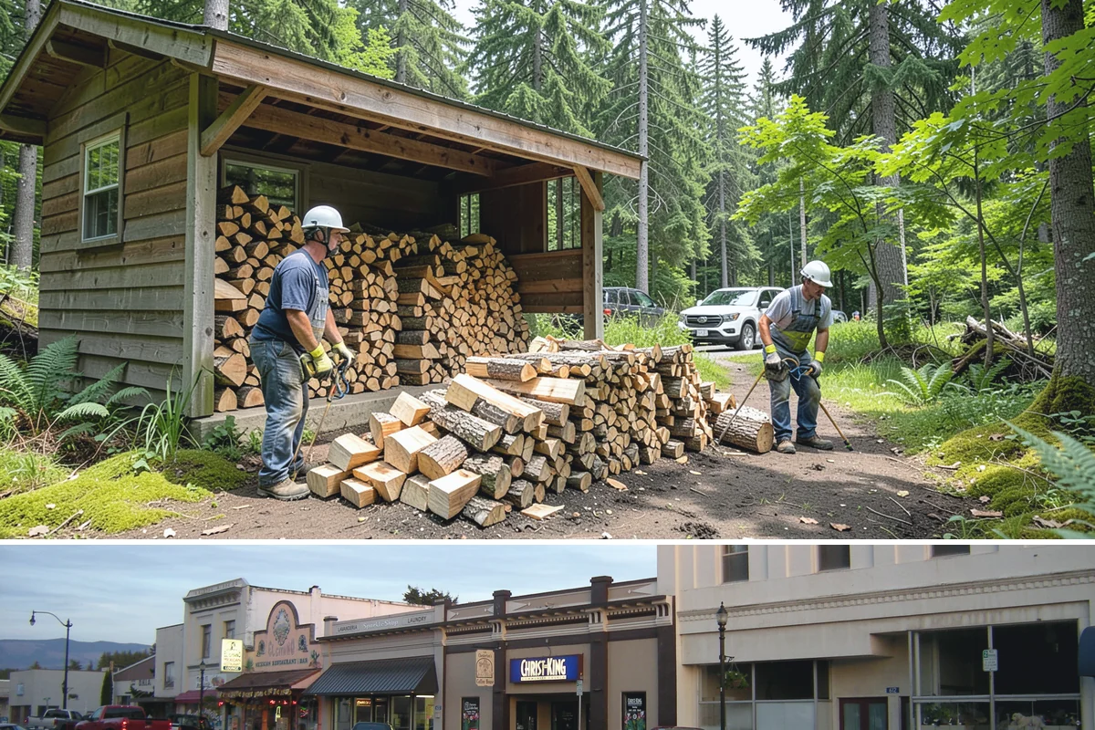 Firewood Disposal in Burlington, Skagit County, WA - A good spring or early-fall task to clear old wood before restocking for the season.
