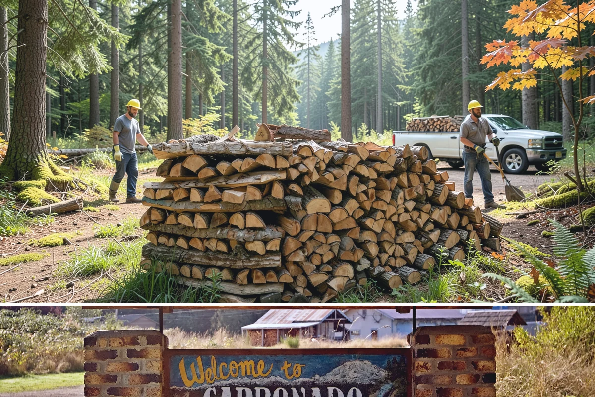 Firewood Disposal in Carbonado, Pierce County, WA - A good spring or early-fall task to clear old wood before restocking for the season.
