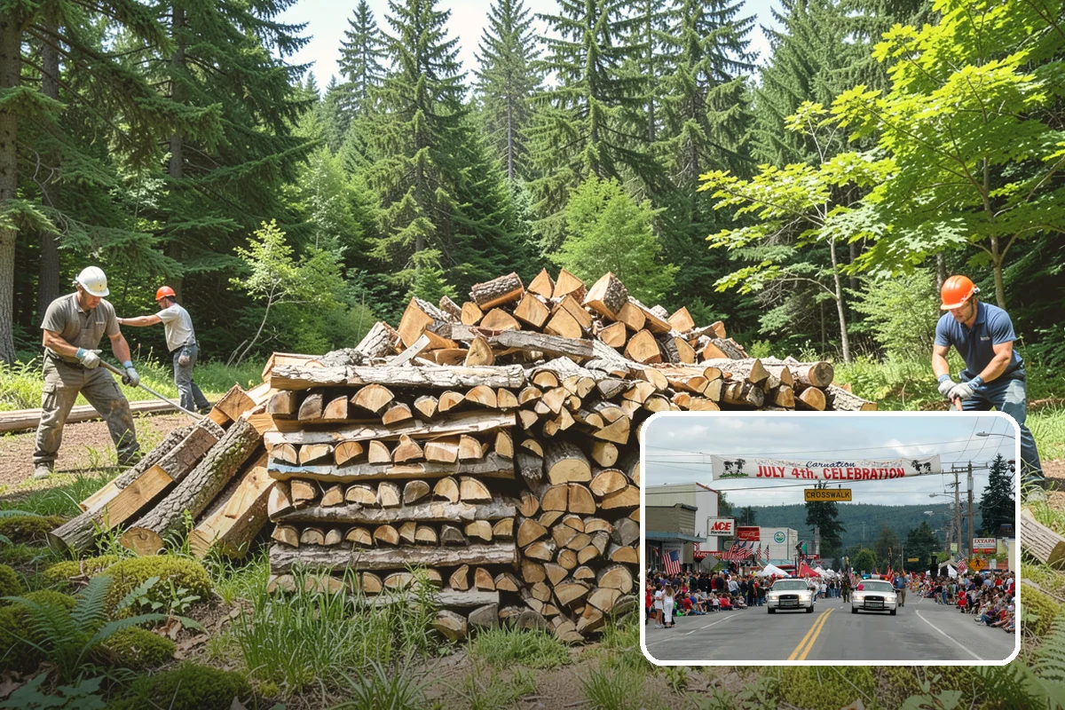 Firewood Disposal in Carnation, King County, WA - Clears out old or unusable wood fast