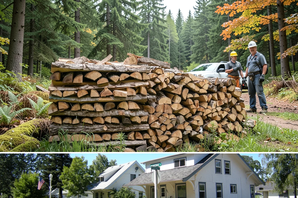 Firewood Disposal in DuPont, Pierce County, WA - A good spring or early-fall task to clear old wood before restocking for the season.