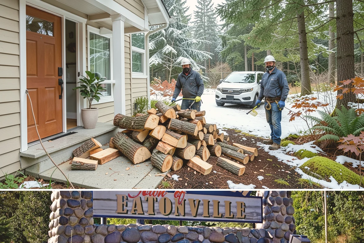 Firewood Disposal in Eatonville, Pierce County, WA - A good spring or early-fall task to clear old wood before restocking for the season.