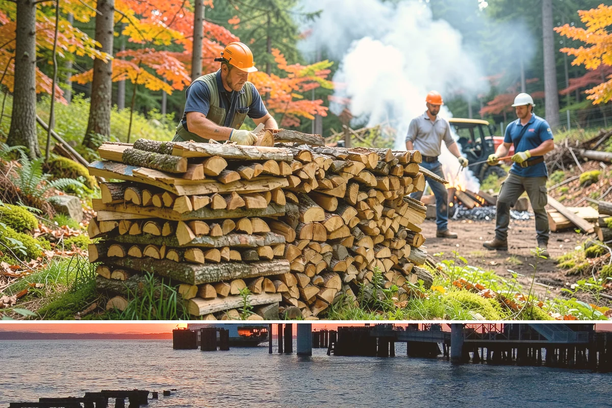 Firewood Disposal in Edmonds, Snohomish County, WA - A good spring or early-fall task to clear old wood before restocking for the season.