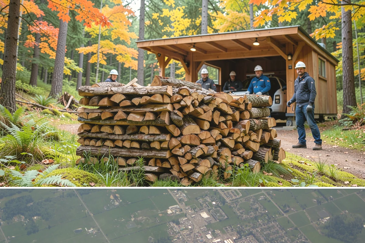 Firewood Disposal in Enumclaw, King County, WA - A good spring or early-fall task to clear old wood before restocking for the season.