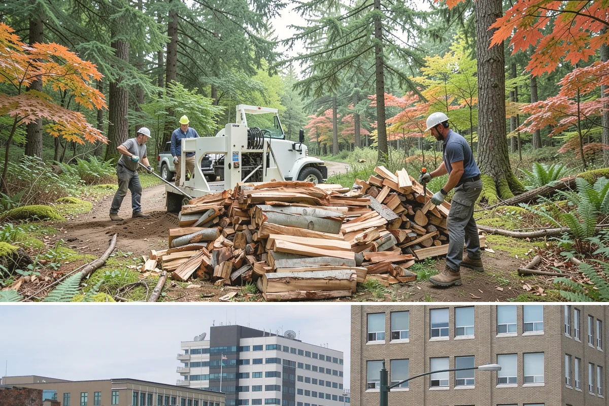 Firewood Disposal in Everett, Snohomish County, WA - A good spring or early-fall task to clear old wood before restocking for the season.