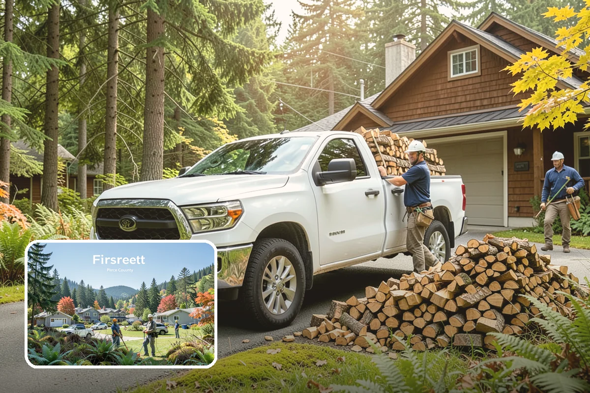 Firewood Disposal in Fircrest, Pierce County, WA - Clears out old or unusable wood fast