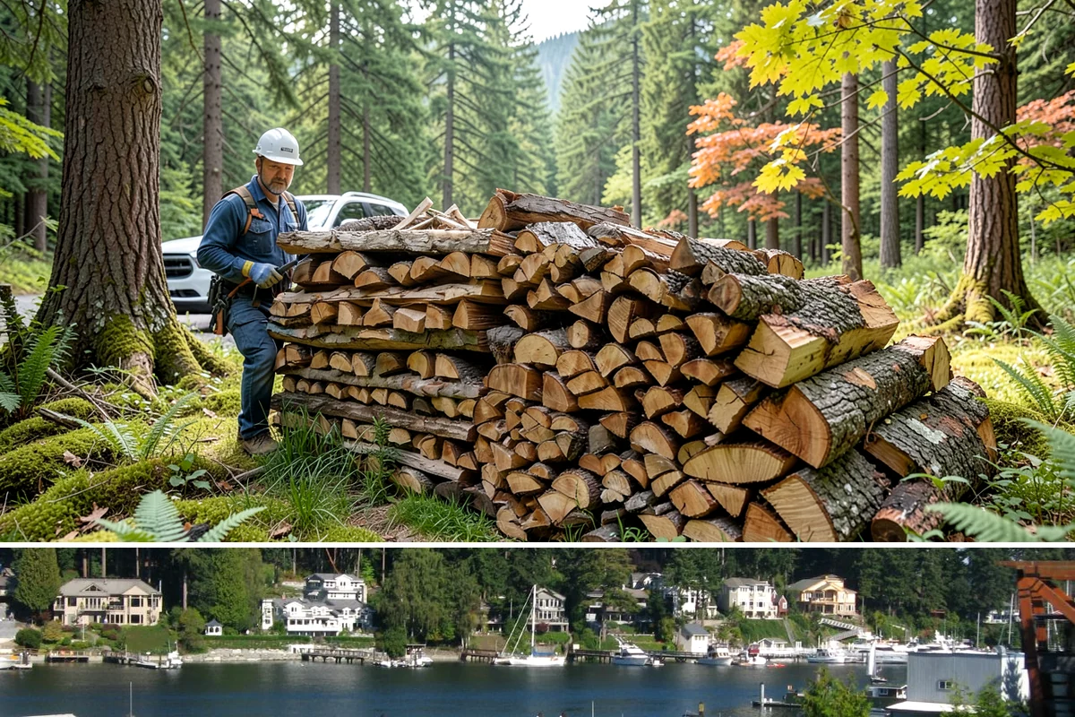Firewood Disposal in Gig Harbor, Pierce County, WA - A good spring or early-fall task to clear old wood before restocking for the season.
