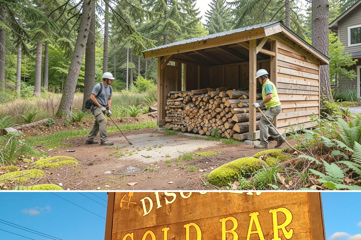 Firewood Disposal in Gold Bar, Snohomish County, WA - A good spring or early-fall task to clear old wood before restocking for the season.