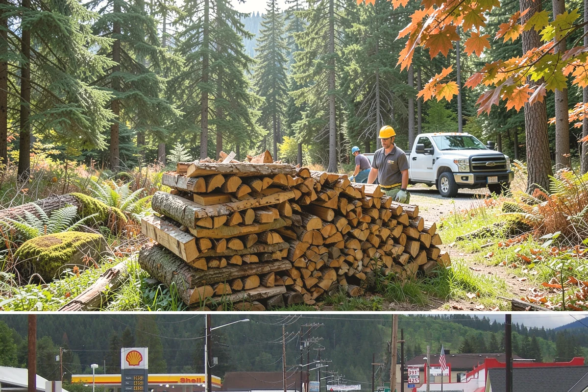 Firewood Disposal in Granite Falls, Snohomish County, WA - A good spring or early-fall task to clear old wood before restocking for the season.