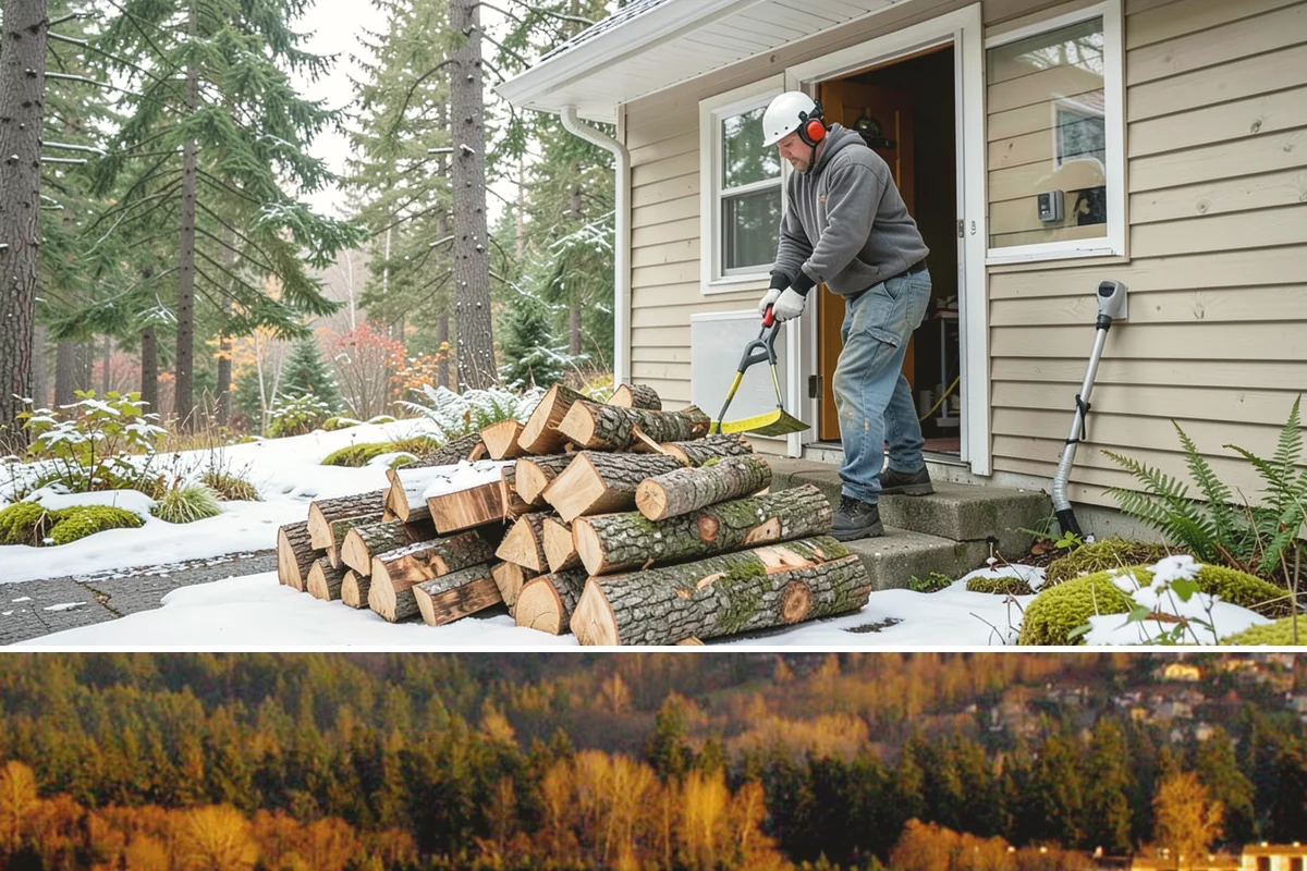 Firewood Disposal in Kenmore, King County, WA - A good spring or early-fall task to clear old wood before restocking for the season.