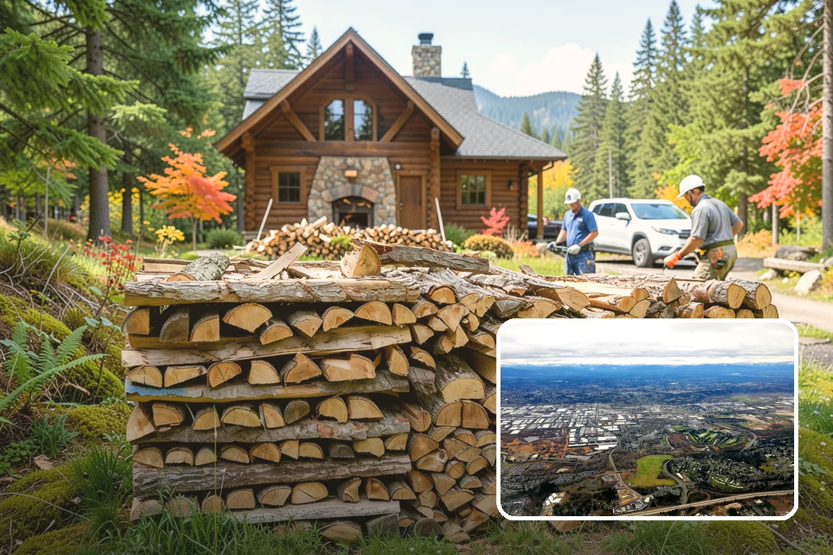 Firewood Disposal in Kent, King County, WA - Clears out old or unusable wood fast