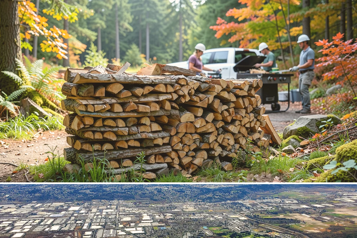 Firewood Disposal in Kent, King County, WA - A good spring or early-fall task to clear old wood before restocking for the season.