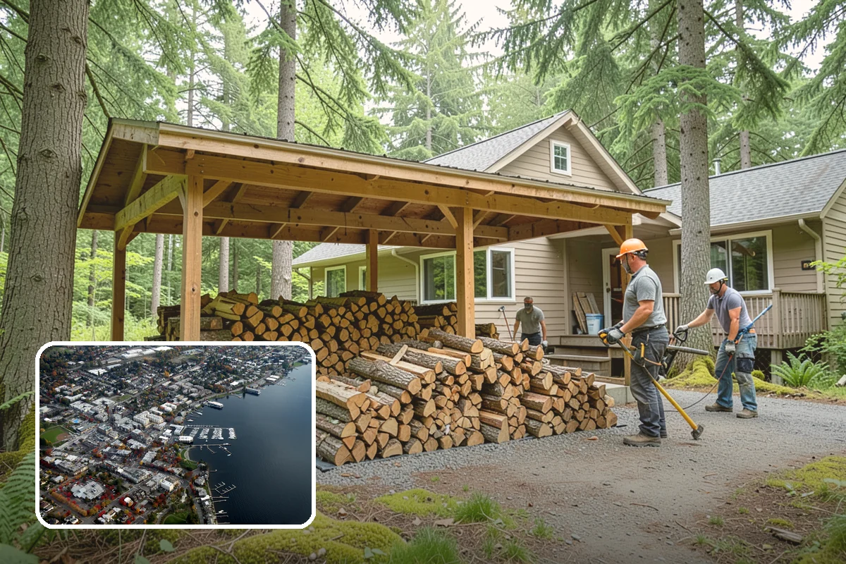 Firewood Disposal in Kirkland, King County, WA - Clears out old or unusable wood fast