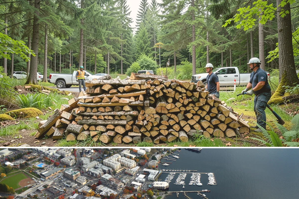 Firewood Disposal in Kirkland, King County, WA - A good spring or early-fall task to clear old wood before restocking for the season.