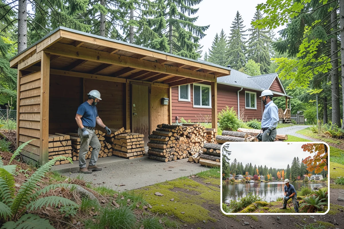 Firewood Disposal in La Conner, Skagit County, WA - Clears out old or unusable wood fast