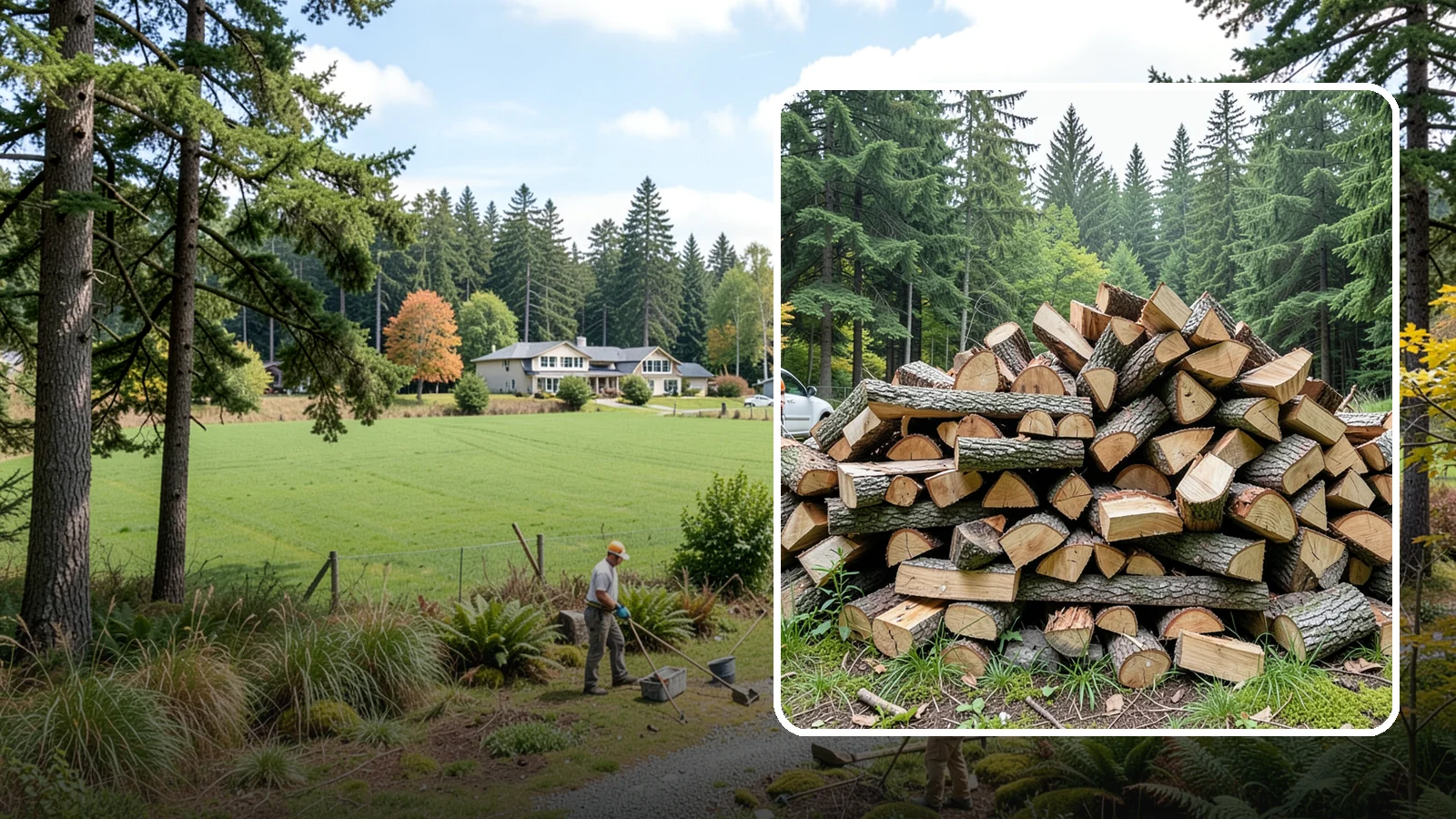 Firewood Disposal in Lyman, Skagit County, WA - Our firewood disposal service hauls away old, unwanted, or unusable wood so you can reclaim your space.
