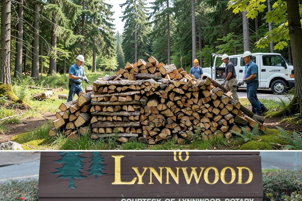 Firewood Disposal in Lynnwood, Snohomish County, WA - A good spring or early-fall task to clear old wood before restocking for the season.
