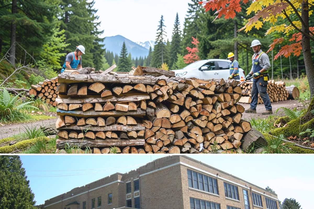 Firewood Disposal in Maple Valley, King County, WA - A good spring or early-fall task to clear old wood before restocking for the season.