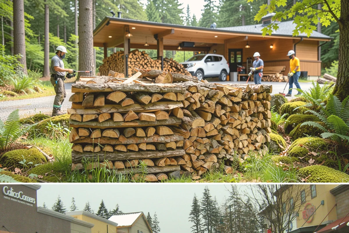 Firewood Disposal in Mill Creek, Snohomish County, WA - A good spring or early-fall task to clear old wood before restocking for the season.